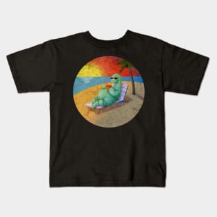 Dino Vacaciones Beach Kids T-Shirt